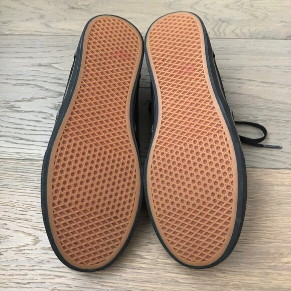 Vans Off The Wall Sporty Lace-Up Textile Sneakers in Black Sz 7.5 - Picture 6 of 12